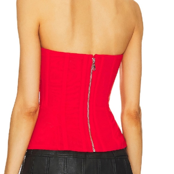 Miaou Libra Corset - Red - Picture 5 of 6